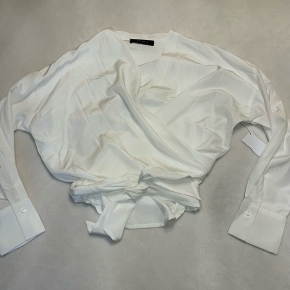 Akira “Material Girl” white multi way wear top Small - Picture 9 of 13